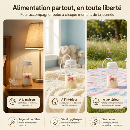 🍼 Biberon Autonome 3-en-1 -CalmKids